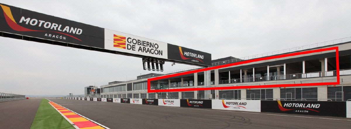 Ubicación VIP Lounges Motorland motogp Aragon